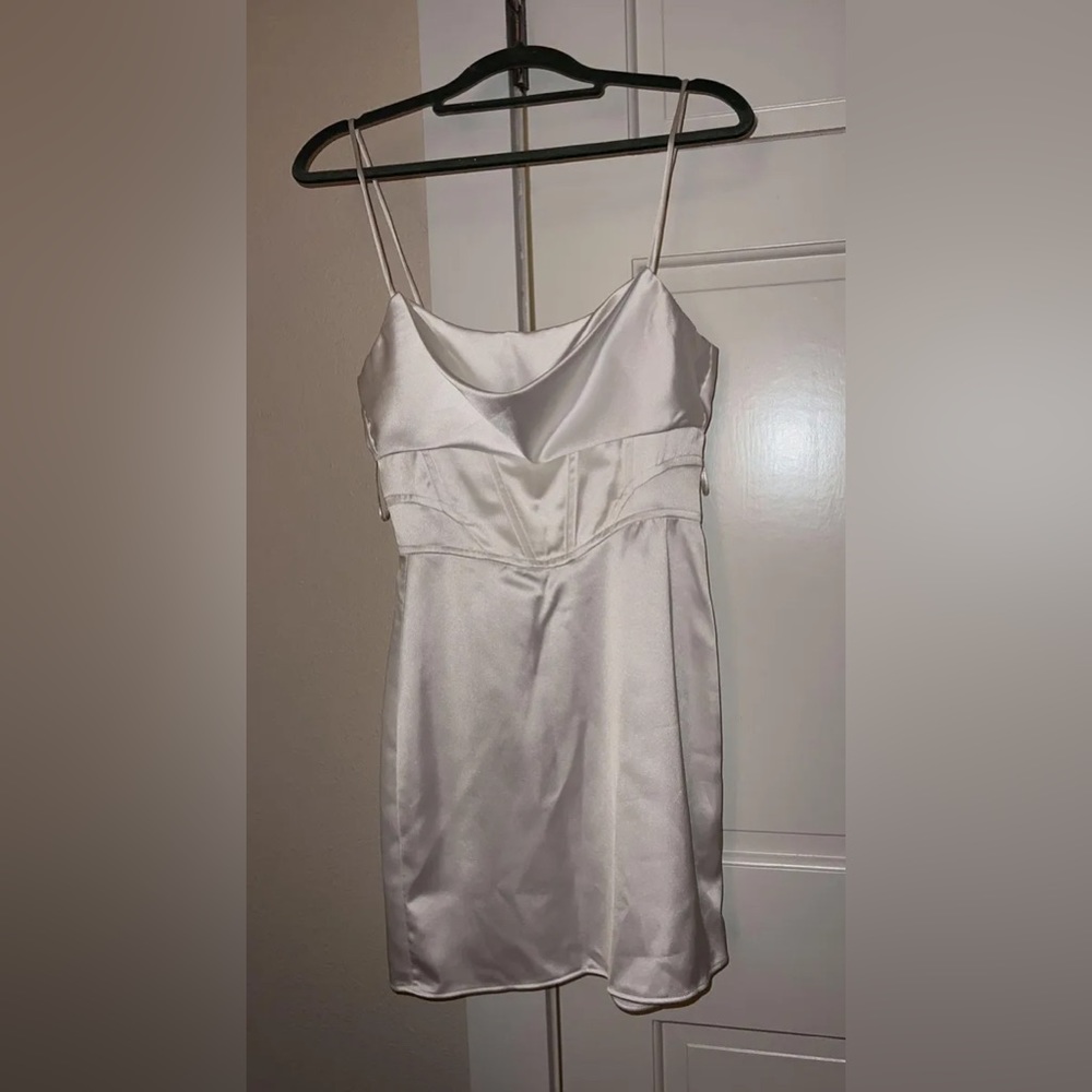 Zara White corset dress mini